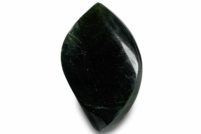 Polished Jade (Nephrite) Flame - Afghanistan #323278